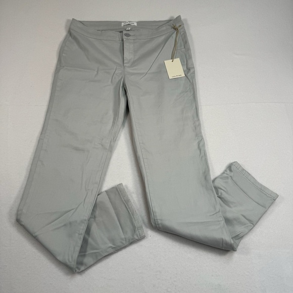Lila Ryan Mid Rise Tapered Trouser Pant Womens Sz 4 Gray Violet Straight Leg NWT - Picture 1 of 14